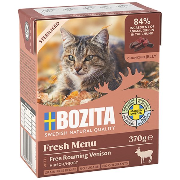 BOZITA Sterilised DZICZYZNA w galaretce 370g