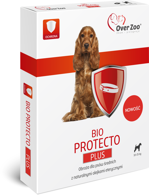 Obroża Bio Protecto Plus dla psów średnich 60 cm OVERZOO