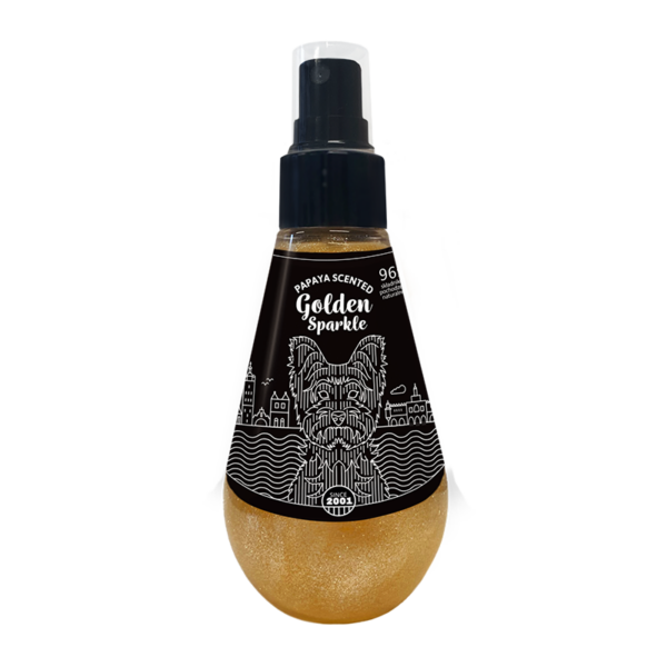 Golden Sparkle perfumy dla psów z brokatem 150 ml OVERZOO
