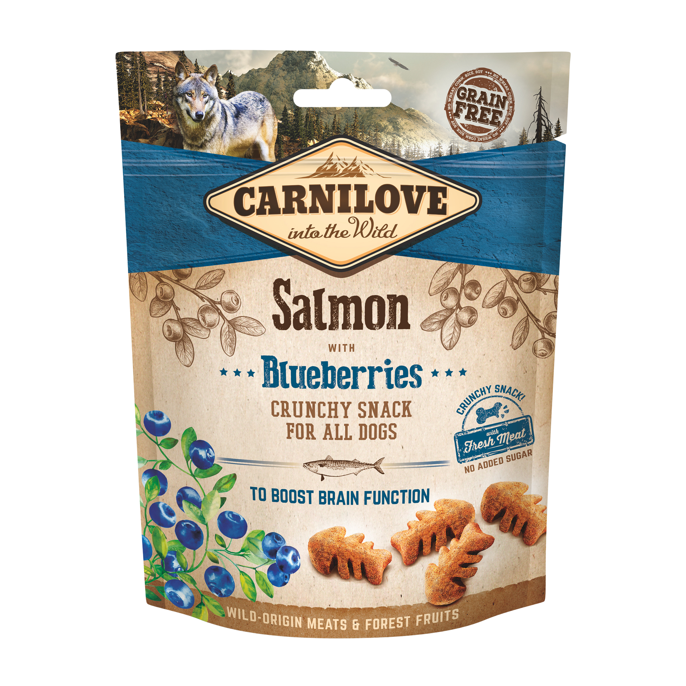 Carnilove Przysmak Crunchy Salmon with blueberries dla psa op. 200g