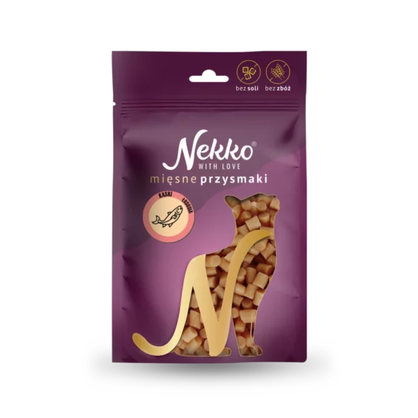 NEKKO Przysmak dla kota – Kąski łososia z kurczakiem 50g