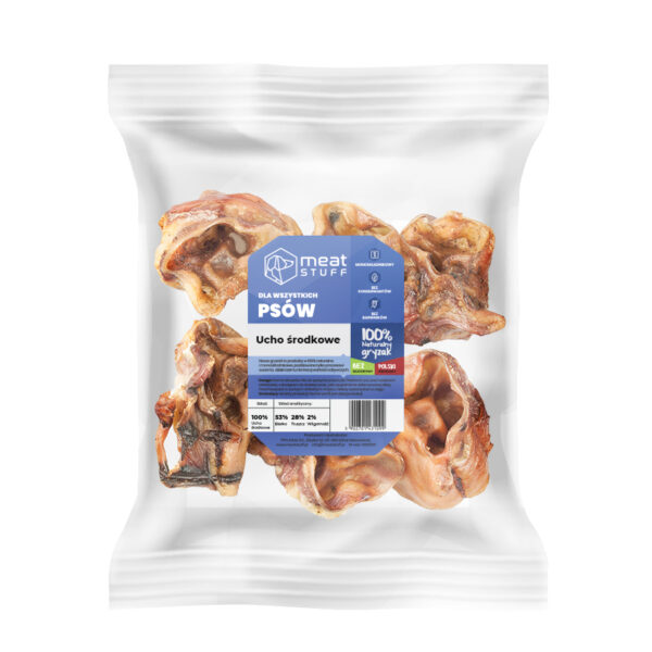 Meat Stuff Ucho Środkowe Wieprzowe – 3 szt