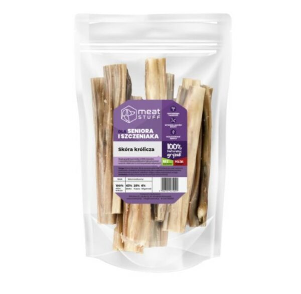 Meat Stuff hipoalergiczna Skóra Królicza 100g