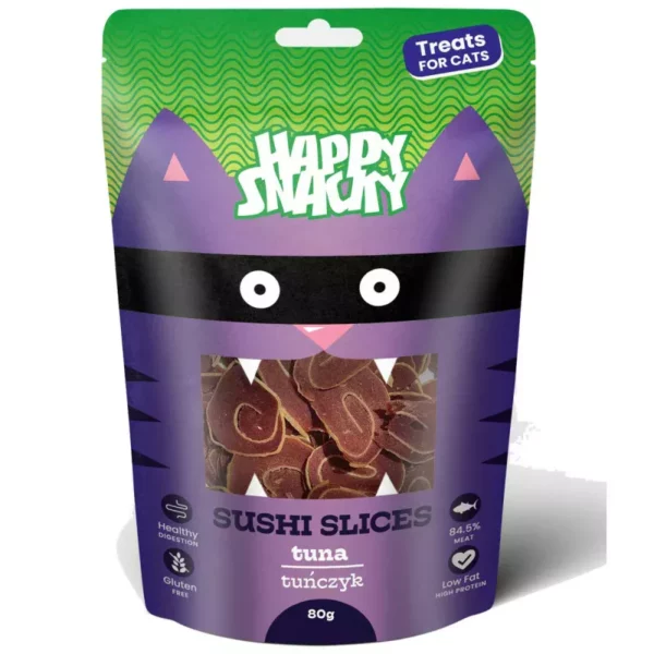 PLASTERKI SUSHI Z TUŃCZYKA 80G KOT HAPPY SNACKY