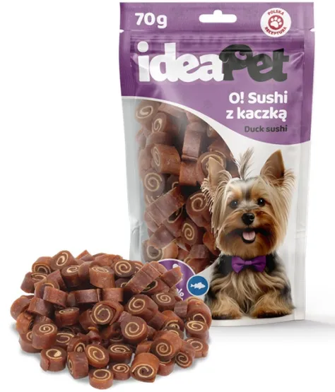 ideaPet Przysmak dla psa - O! Sushi z kaczką 70g