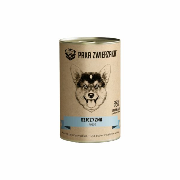Karma mokra PAKA ZWIERZAKA Dziczyzna i łosoś 400g
