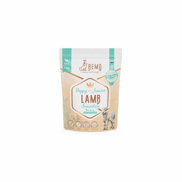 BEMO PUPPY & JUNIOR SENSITIVE LAMB - HIPOALERGICZNA KARMA SUCHA DLA SZCZENIĄT Z JAGNIĘCINĄ